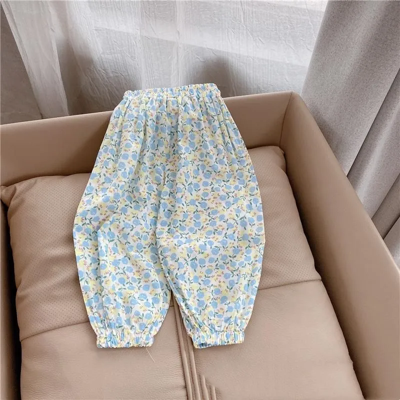 【残りわずか】【80-140】おすすめ 可愛い レトロ 花柄 ルーズ 韓国系 合わせやすい カジュアルパンツ