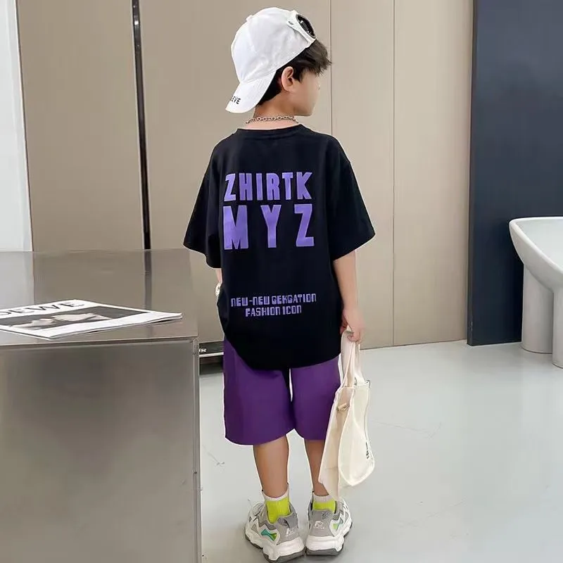 【100-160】二点セット おすすめ トレンド 着心地良い Tシャツ＋ショートパンツ セットアップ
