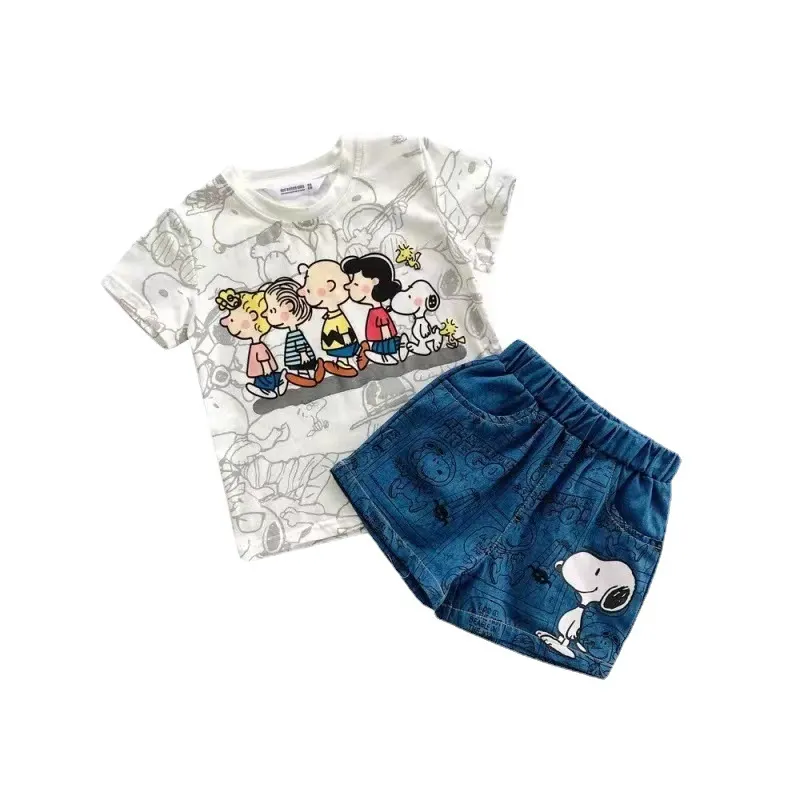 【80-150】2点セット 快適に着られる キッズ Tシャツ＆ショートパンツ 上下セッ ト