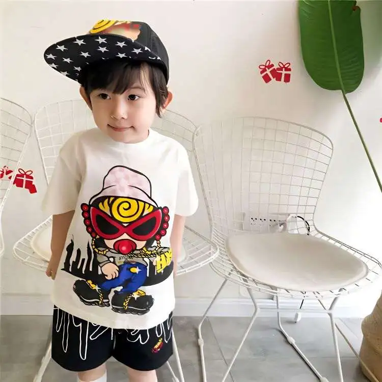【100-160cm】よく売れる 可愛い カートゥーン 合わせやすい トレンド Tシャツ