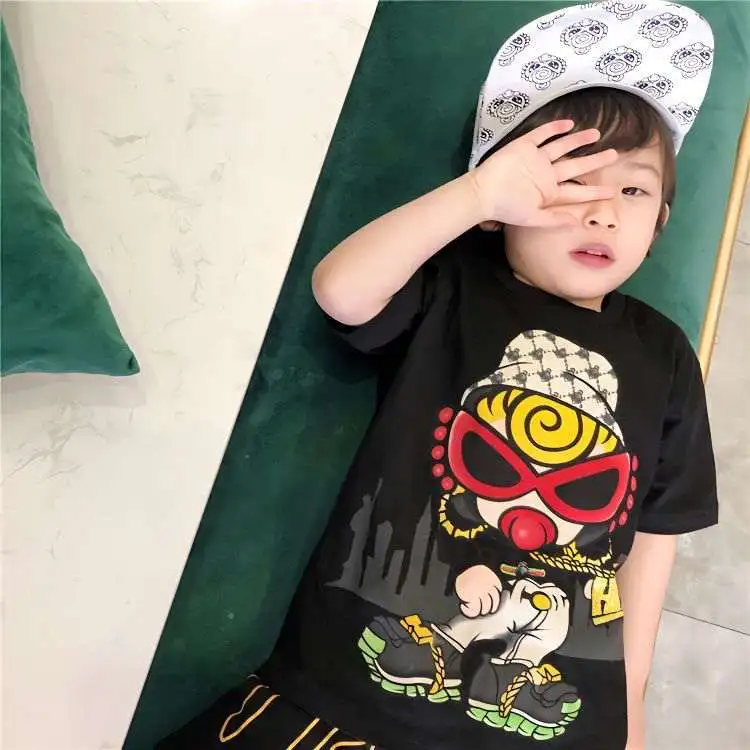 【100-160cm】よく売れる 可愛い カートゥーン 合わせやすい トレンド Tシャツ
