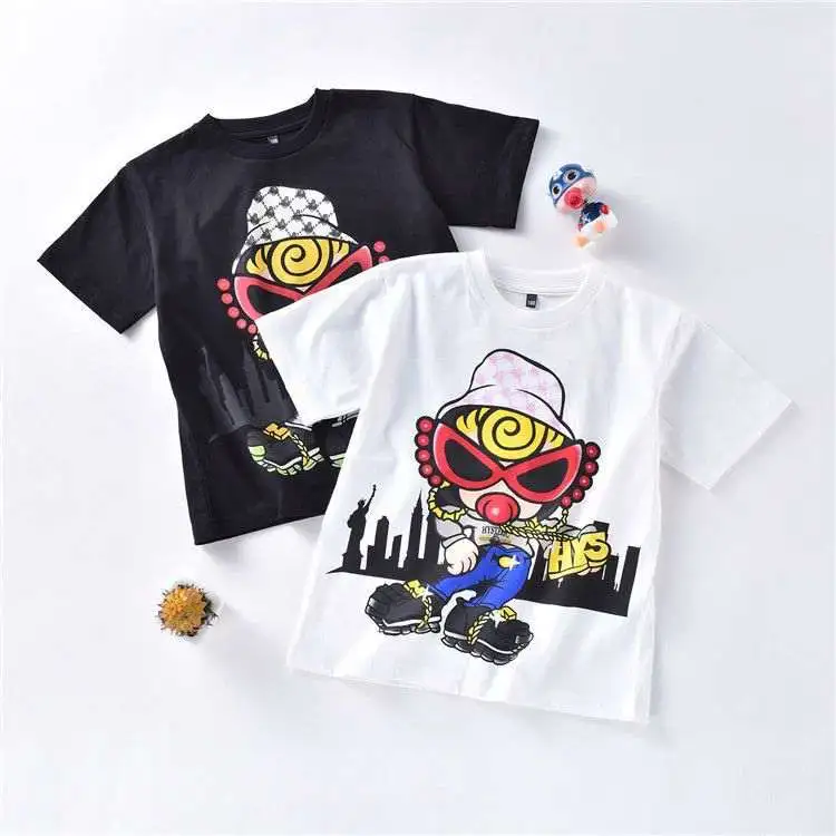 【100-160cm】よく売れる 可愛い カートゥーン 合わせやすい トレンド Tシャツ