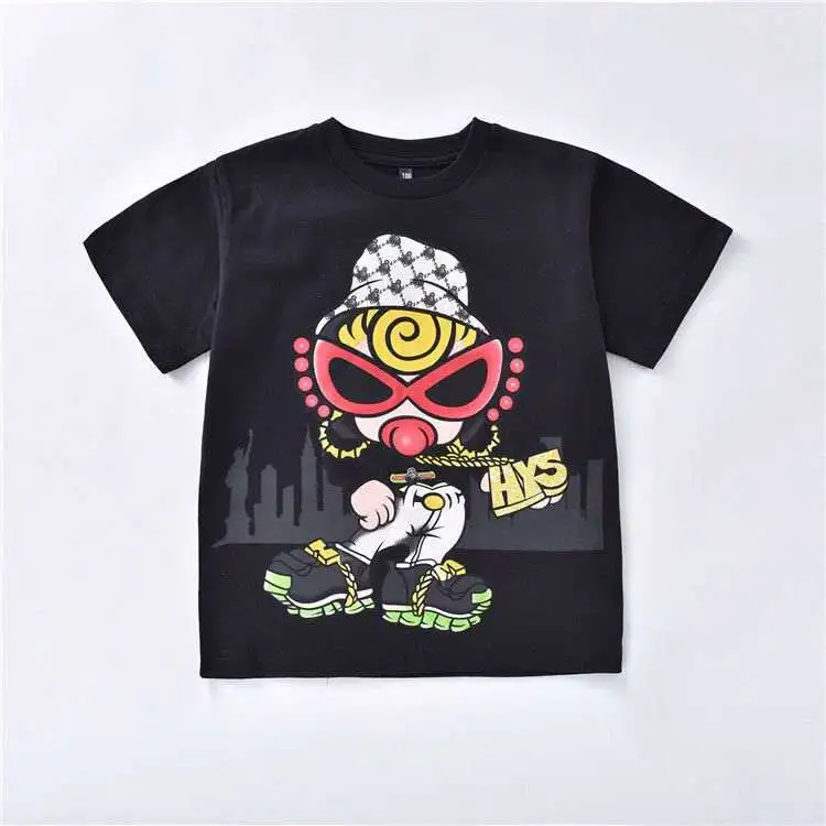 【100-160cm】よく売れる 可愛い カートゥーン 合わせやすい トレンド Tシャツ