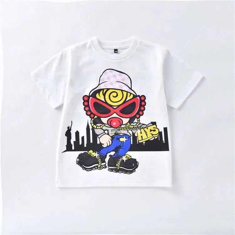 【100-160cm】よく売れる 可愛い カートゥーン 合わせやすい トレンド Tシャツ
