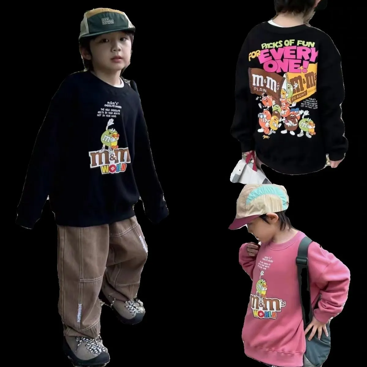 【100-160cm】大好評  ファッション 売れ筋 ストリート カートゥーン プリント 合わせやすい  韓国系  男の子 長袖 パーカー トップス