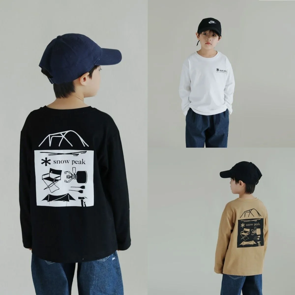 【110-160】3色展開 大好評 合わせやすい カジュアル プリント  子供服 男の子  人気 長袖Ｔシャツ トップス