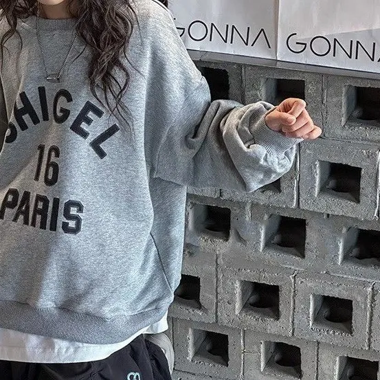 【110-170】韓国 おしゃれ アルファベット 合わせやすい 春 春服 子供服 女の子 キッズ ジュニア トップス トレーナー スウェット