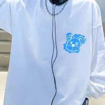 【110-170】カートゥーン プリント ファッション カジュアル  春 秋 ジュニア キッズ 男の子 トップス 子供服 長袖Ｔシャツ