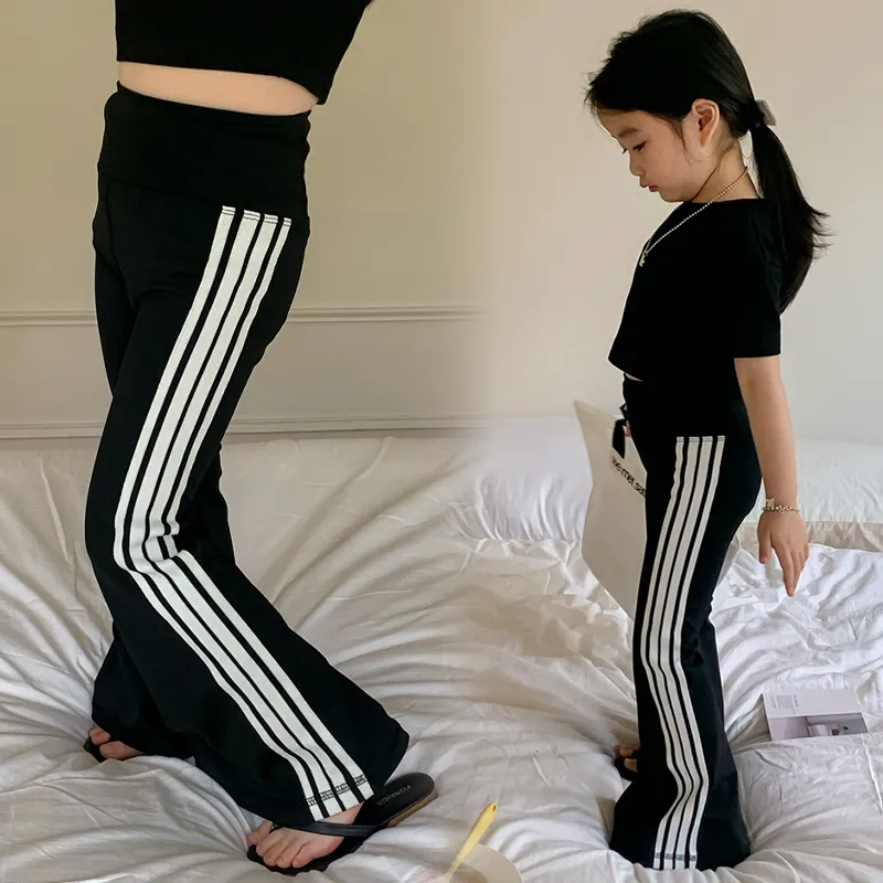 【100-150】韓国系 高弾力 履きやすい キッズ 子供 服 トドラー 女の子 春秋 ラッパパンツ ボトムス