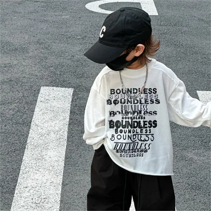【90-140】大人気  カジュアル ファッション スポーツ ストリート アルファベット  シンプル  Tシャツ