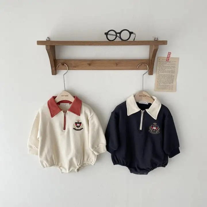 【66-100cm】大人気 肌触り良い ポロ 長袖 ロンパース