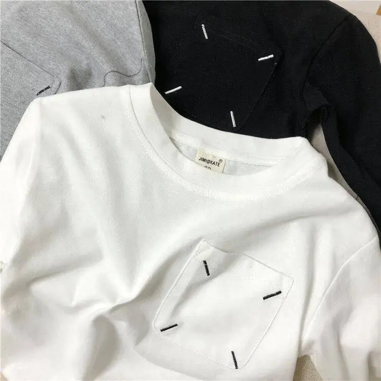 【80-140】 三色選べ シンプル コットン 肌触りいい ラウンドネック 長袖 無地 Tシャツ