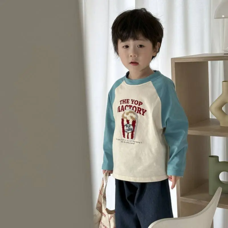 【80-150】４色選べる かわいい アニメー 合わせやすい 高品質 気質よい 男の子 女の子 長袖Tシャツ
