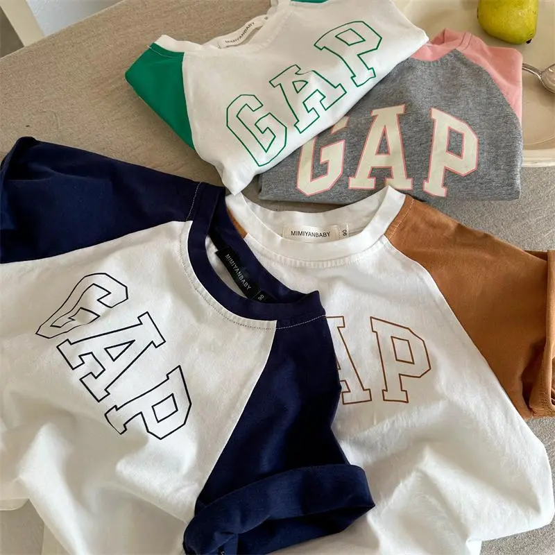 【80-130】４色選べる 着心地いい 日系 カジュアル キュート シンプルファッション 清新 男の子 女の子 Ｔシャツ/単品