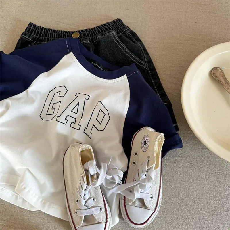 【80-130】４色選べる 着心地いい 日系 カジュアル キュート シンプルファッション 清新 男の子 女の子 Ｔシャツ/単品