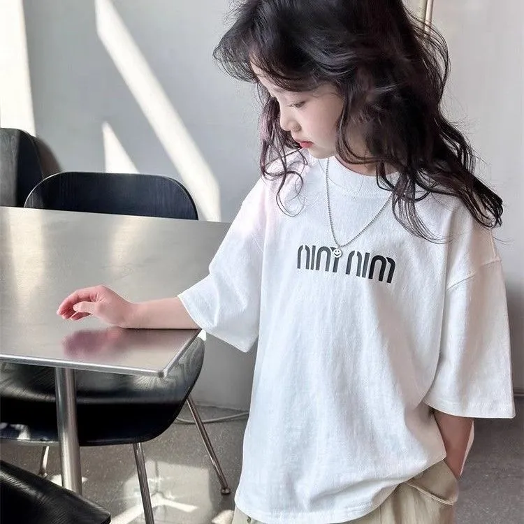 【100-160】夏 新作 超人気 かわいい エレガント 韓国系 ins風 シンプル ファッション 女の子 Ｔシャツ