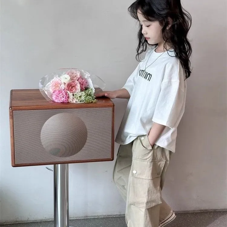 【100-160】夏 新作 超人気 かわいい エレガント 韓国系 ins風 シンプル ファッション 女の子 Ｔシャツ