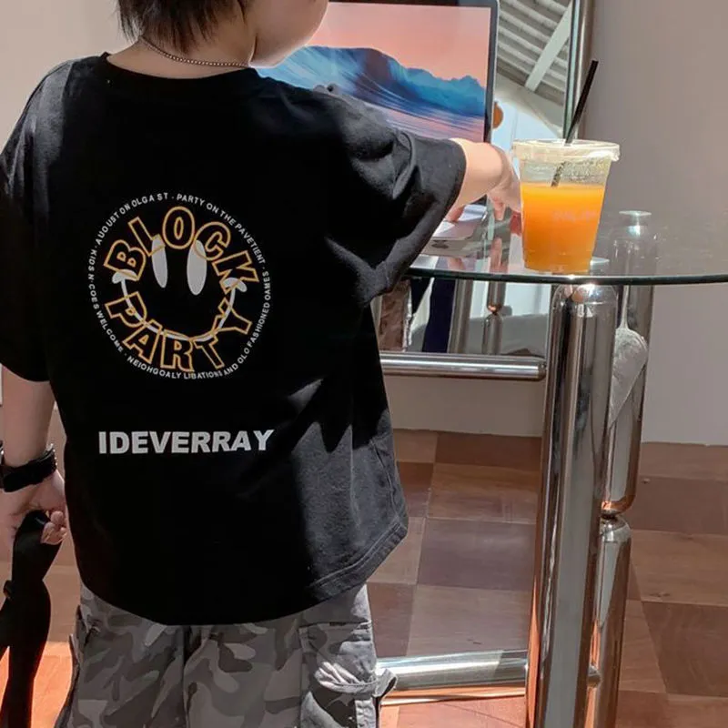 【90-140】カッコイイ 韓流 カートゥーンプリント クール スポーツ キレカジ カジュアル 男の子 Ｔシャツ