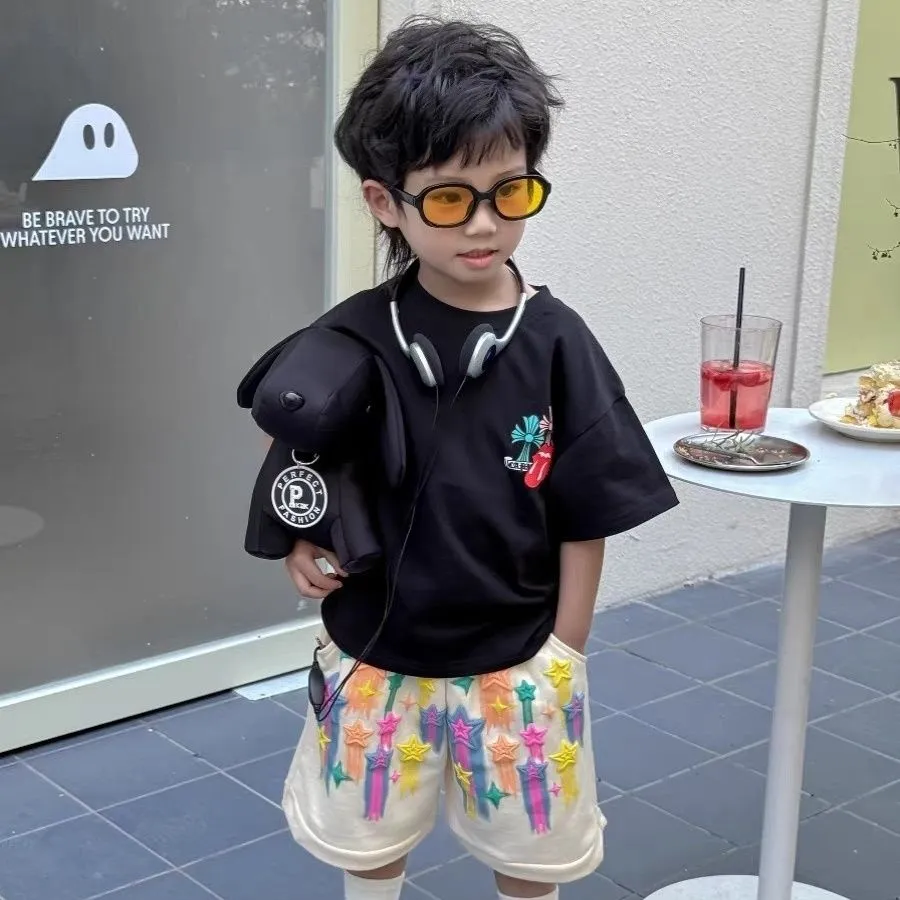 【100-160】新登場 人気爆発 カッコイイ ファッション 合わせやすい 着心地いい カジュアル 無地 男の子 半袖 Ｔシャツ