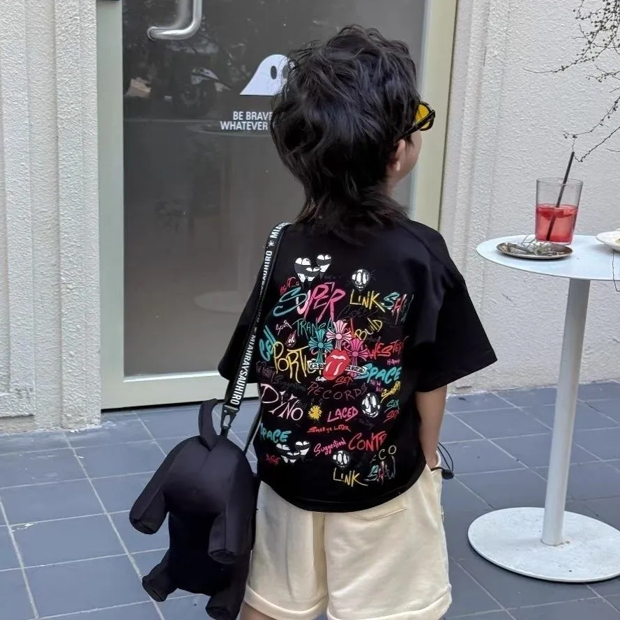 【100-160】新登場 人気爆発 カッコイイ ファッション 合わせやすい 着心地いい カジュアル 無地 男の子 半袖 Ｔシャツ