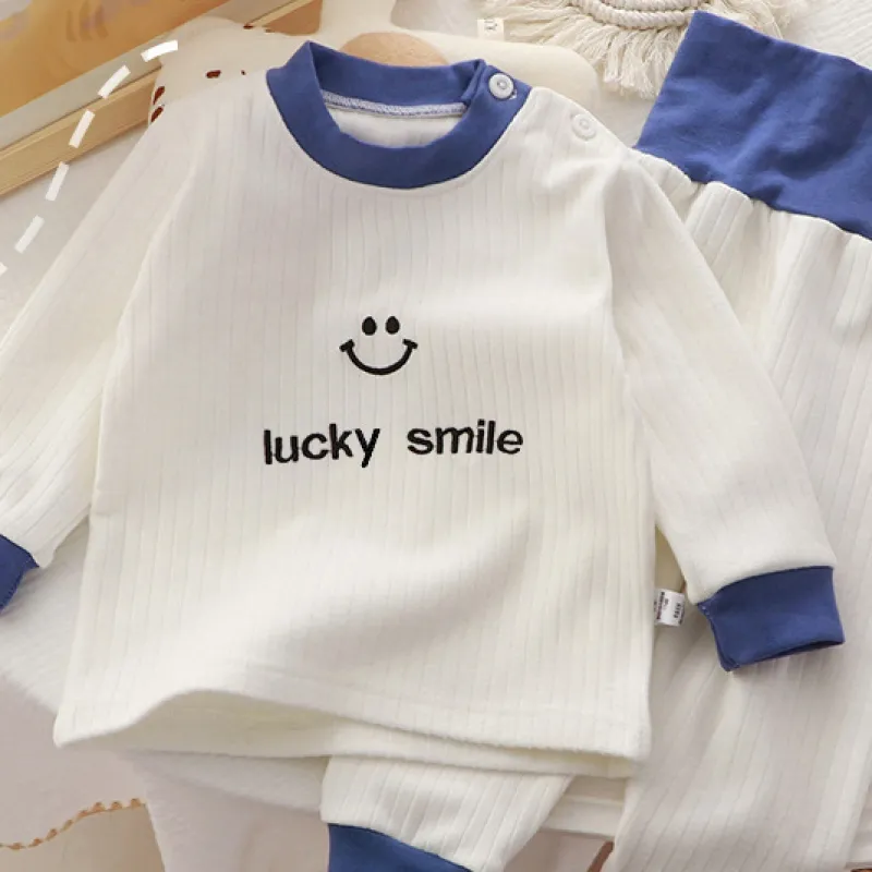 5色展開 アルファベット いい肌触り 73‐110 新生児 赤ちゃん ベビー 女の子 男の子 秋 インナー セットアップ