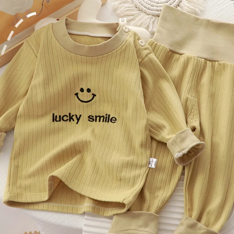 5色展開 アルファベット いい肌触り 73‐110 新生児 赤ちゃん ベビー 女の子 男の子 秋 インナー セットアップ