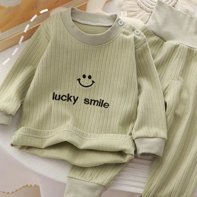 5色展開 アルファベット いい肌触り 73‐110 新生児 赤ちゃん ベビー 女の子 男の子 秋 インナー セットアップ