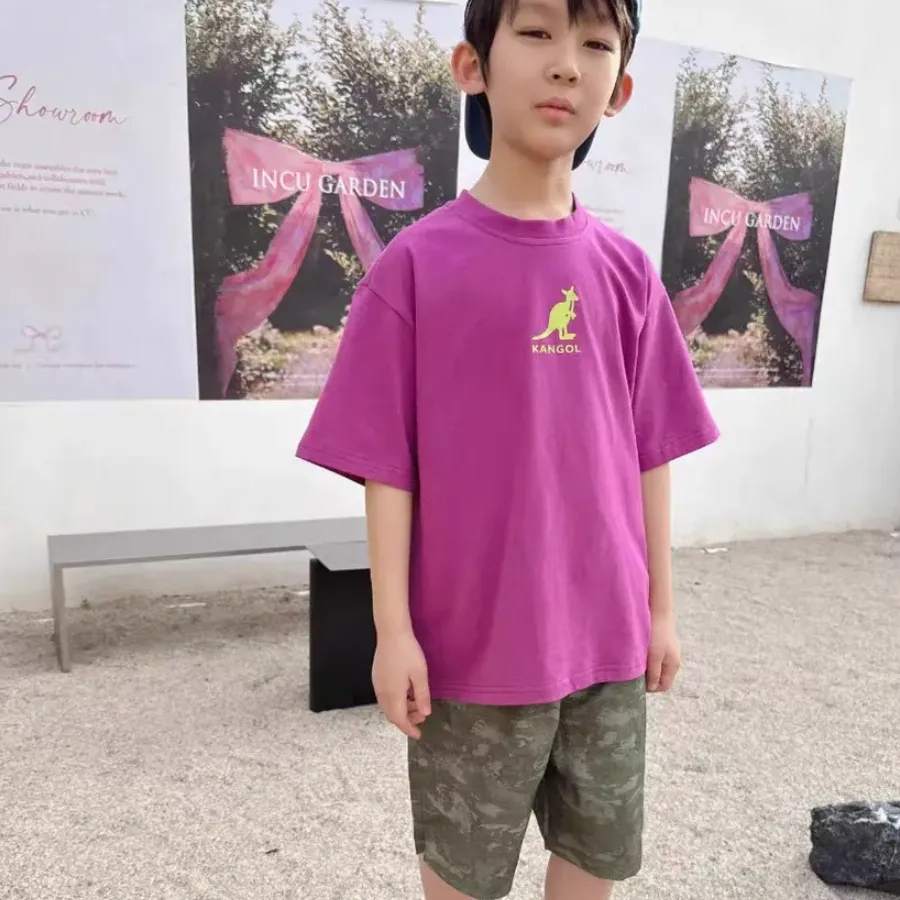 【100-160】肌触りいい 二色選べる 夏 新登場 カジュアル 合わせやすい クール プリント ファッション 男の子 Tシャツ