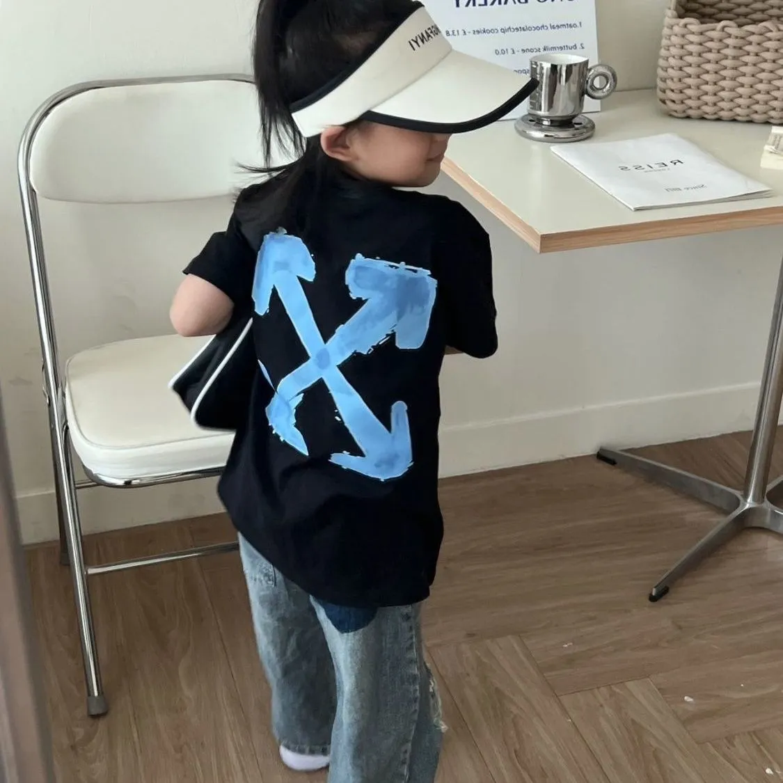 【100-160】元気いっぱい 新作 キュート 夏 コットン 子供 女の子 プリント 通気性 Ｔシャツ　