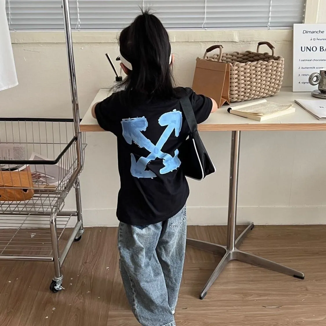 【100-160】元気いっぱい 新作 キュート 夏 コットン 子供 女の子 プリント 通気性 Ｔシャツ　