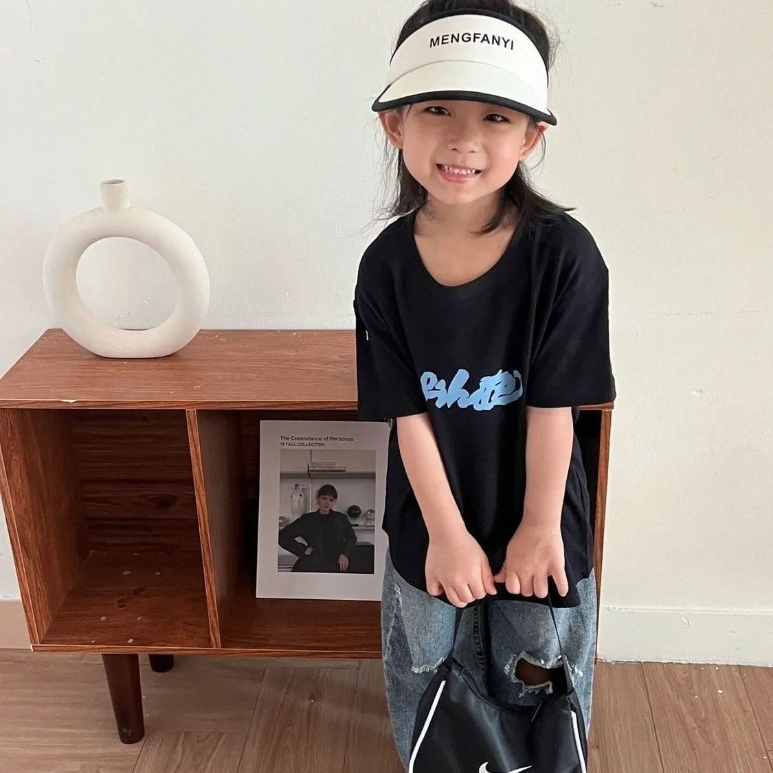 【100-160】元気いっぱい 新作 キュート 夏 コットン 子供 女の子 プリント 通気性 Ｔシャツ　