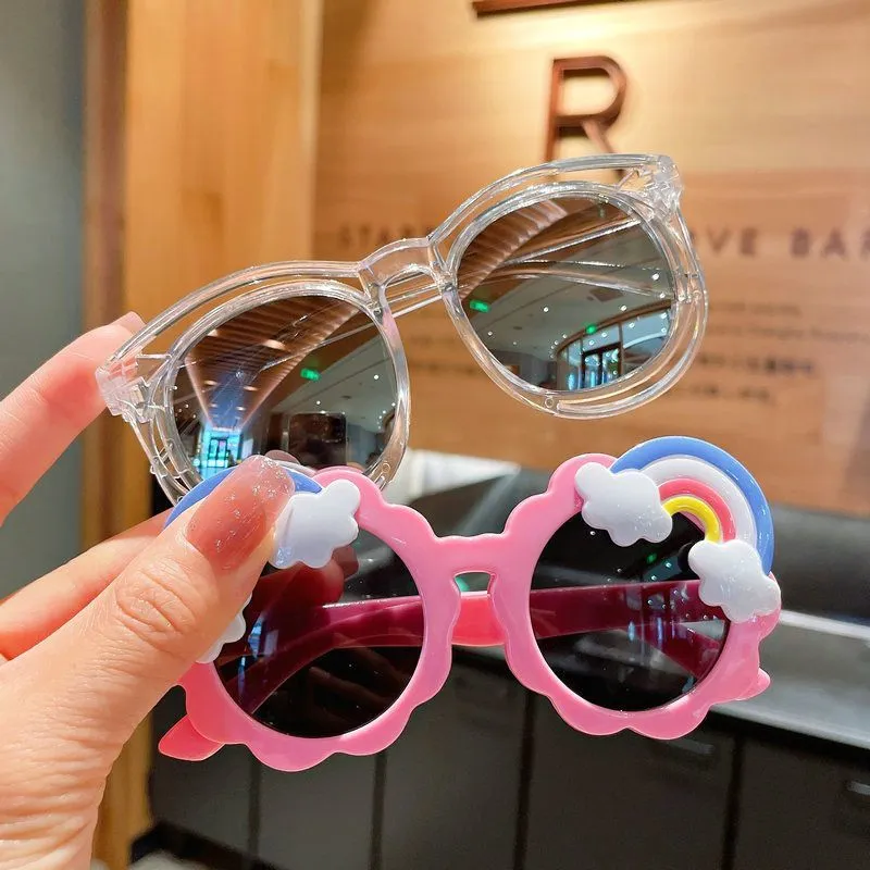 多色展開 超可愛い カートゥーン 女の子 日焼け防止 ファッション 合わせやすい サングラス