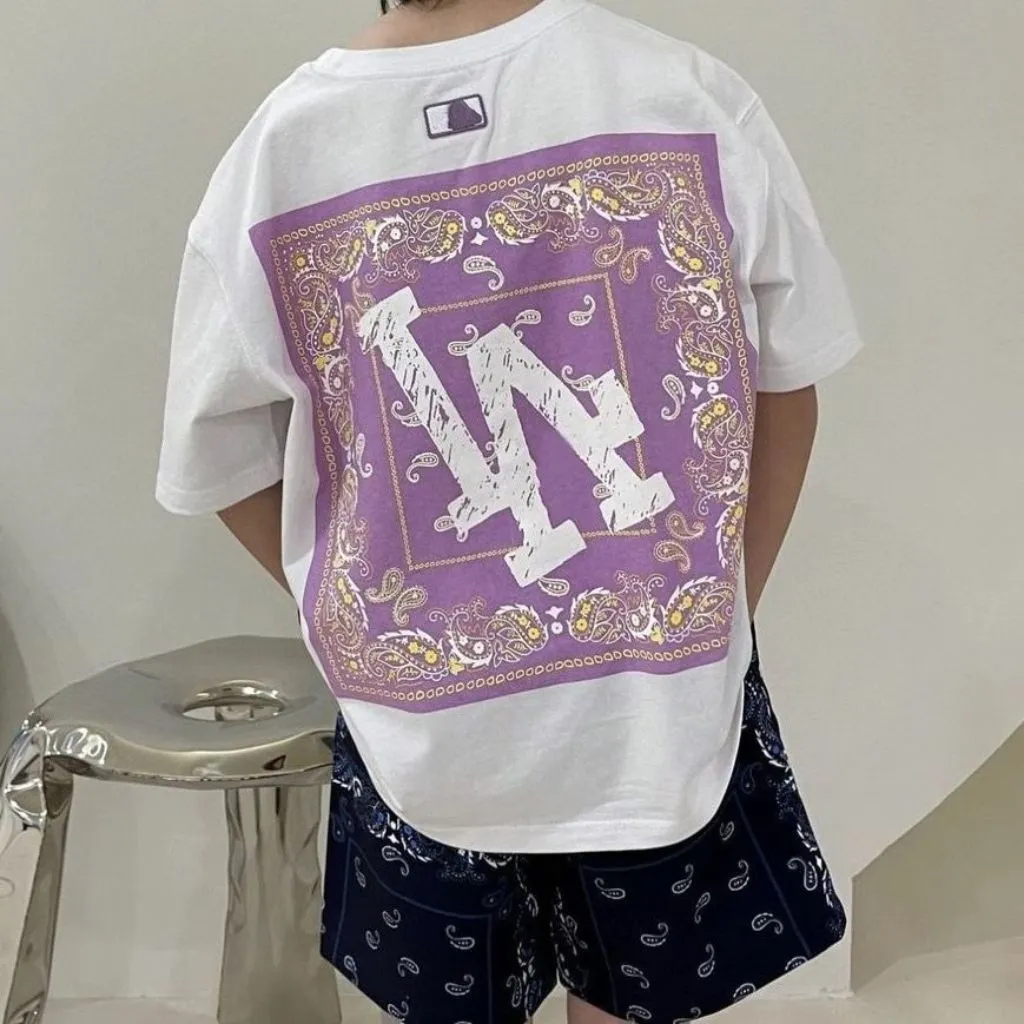 【100-160】高級感 ファッション 2色選べる 夏 プリント カッコイイ 通気性 オーバーサイズ Ｔシャツ　