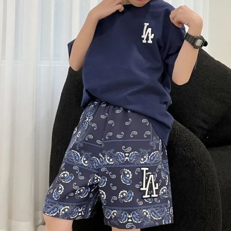 【100-160】高級感 ファッション 2色選べる 夏 プリント カッコイイ 通気性 オーバーサイズ Ｔシャツ　