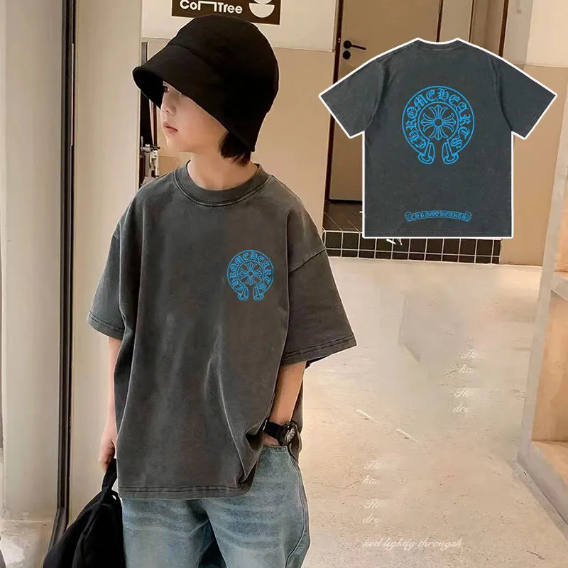 【110-160】超人気商品 レトロ ストリート系 プリント オーバーサイズ ゆったり 通気性 合わせやすい Ｔシャツ　