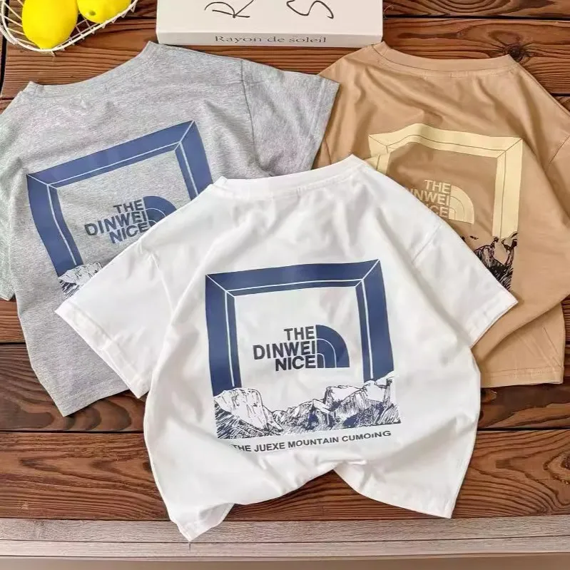 【90-160cm】大好評 カジュアル 合わせやすい 着回し力抜群 アルファベット Tシャツ