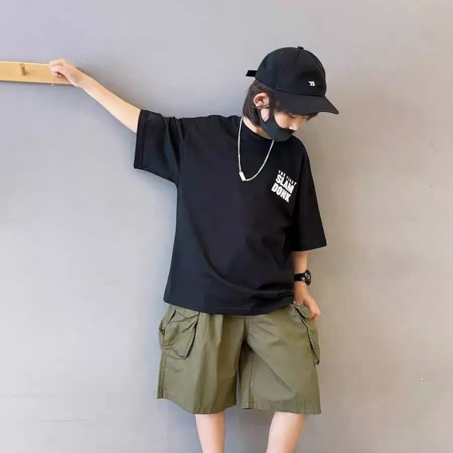 【100-160cm】絶対カッコイイ 人気筋商品 ファッション 合わせやすい クール 気質いい カジュアル 着せやすい カートゥーンプリント 男の子 Tシャツ