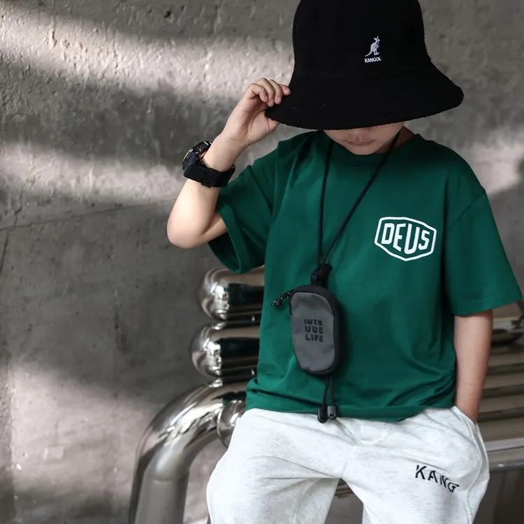 【90‐170cm】 アルファベット 韓国系 しっかり 着心地よい キッズ 子供服 ジュニア 男の子 夏 半袖 Tシャツ カットソー トップス