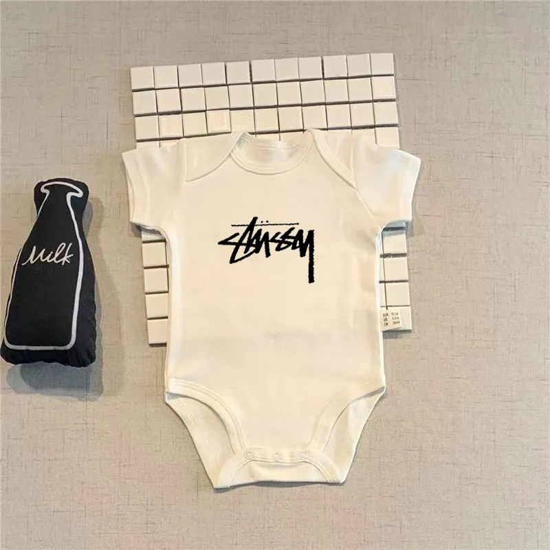【3M-24M】期間限定 着回し最強 シンプル プリント 4色選べる 男女限らず 通気性 赤ちゃん ロンパース　