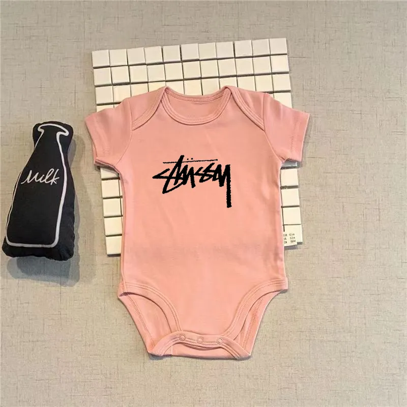 【3M-24M】期間限定 着回し最強 シンプル プリント 4色選べる 男女限らず 通気性 赤ちゃん ロンパース　
