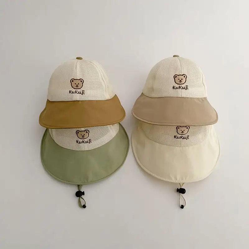 【GOODS】夏新作クマロゴ日焼け防止帽子 全4色