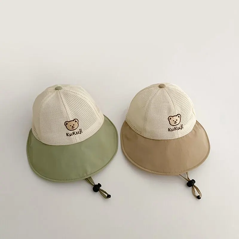 【GOODS】夏新作クマロゴ日焼け防止帽子 全4色