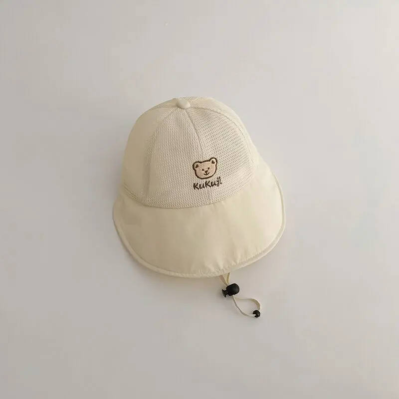 【GOODS】夏新作クマロゴ日焼け防止帽子 全4色