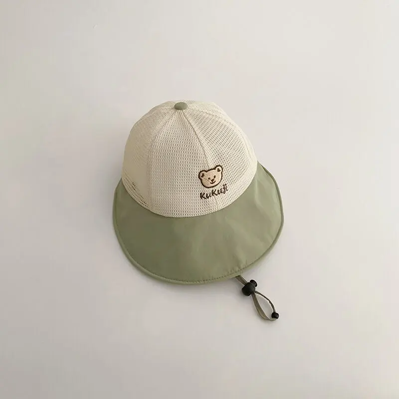 【GOODS】夏新作クマロゴ日焼け防止帽子 全4色