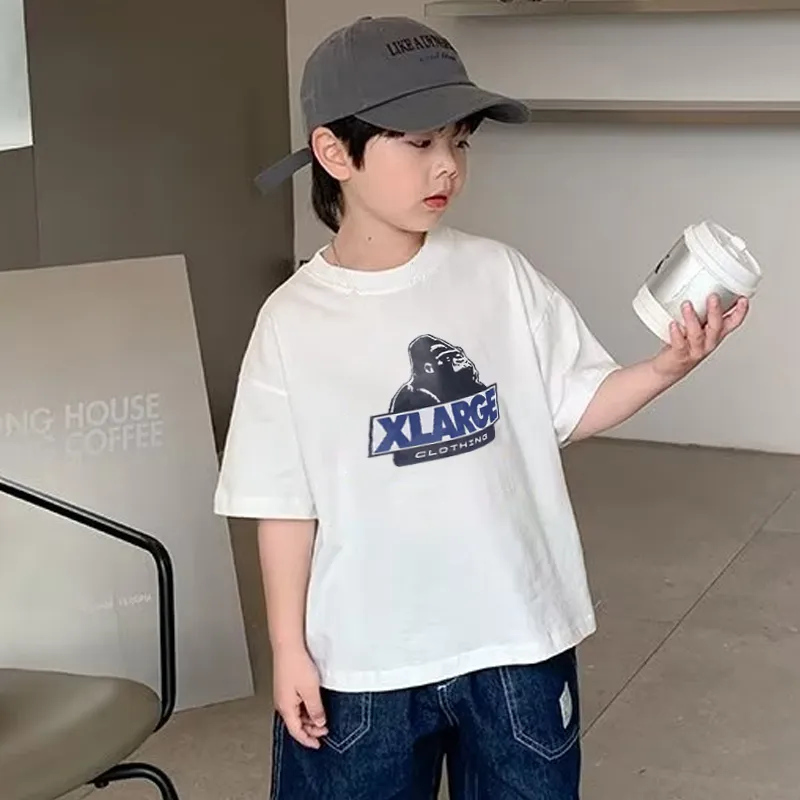 【90-160cm】最愛の一着 好感度UP ファッション ゆったり オーバーサイズ プルオーバー 男の子 カッコイイ Ｔシャツ