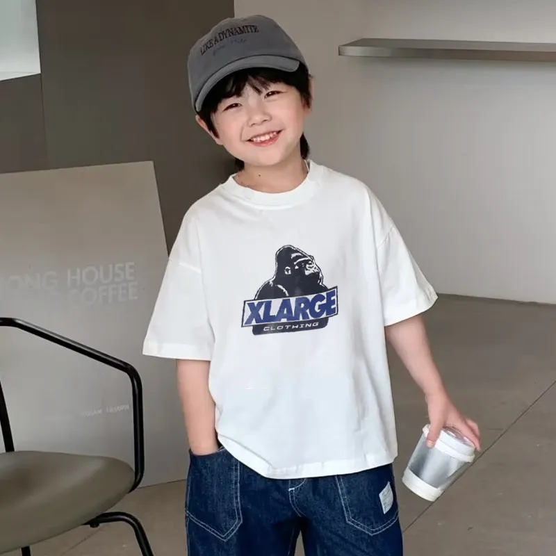 【90-160cm】最愛の一着 好感度UP ファッション ゆったり オーバーサイズ プルオーバー 男の子 カッコイイ Ｔシャツ