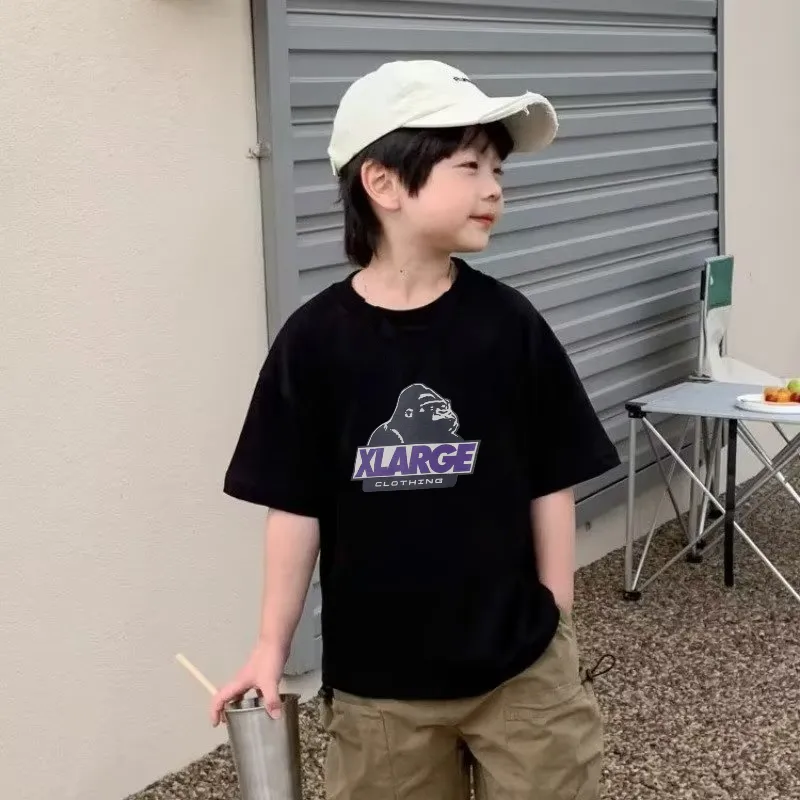【90-160cm】最愛の一着 好感度UP ファッション ゆったり オーバーサイズ プルオーバー 男の子 カッコイイ Ｔシャツ