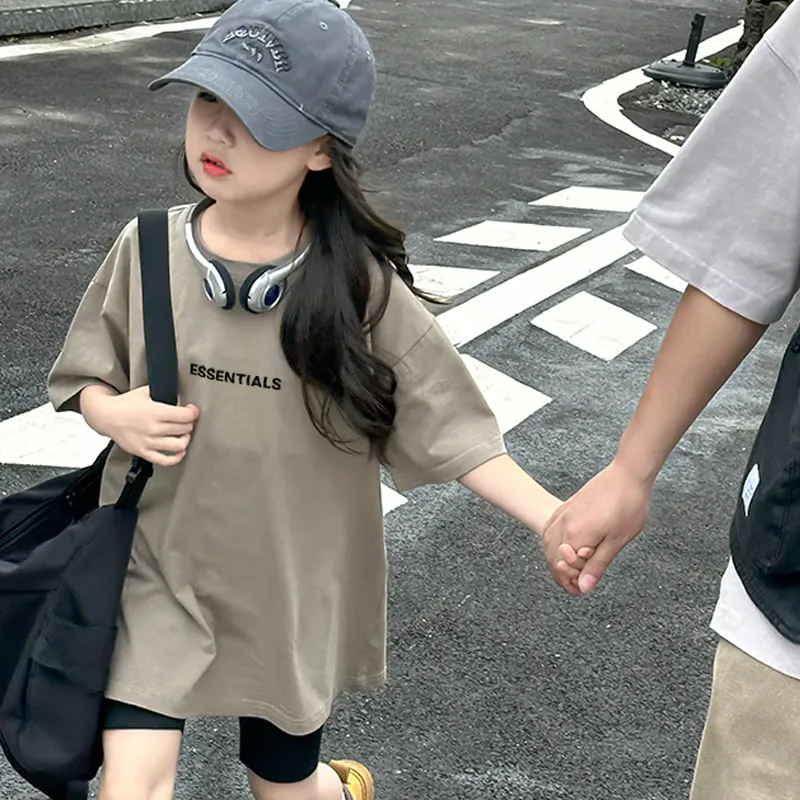 【90-160cm】大人気 シンプル アルファベット 女の子 通気性 合わせやすい 半袖 Tシャツ