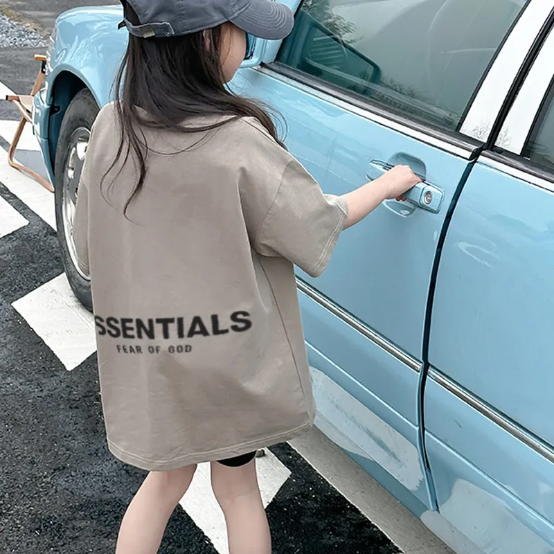 【90-160cm】大人気 シンプル アルファベット 女の子 通気性 合わせやすい 半袖 Tシャツ
