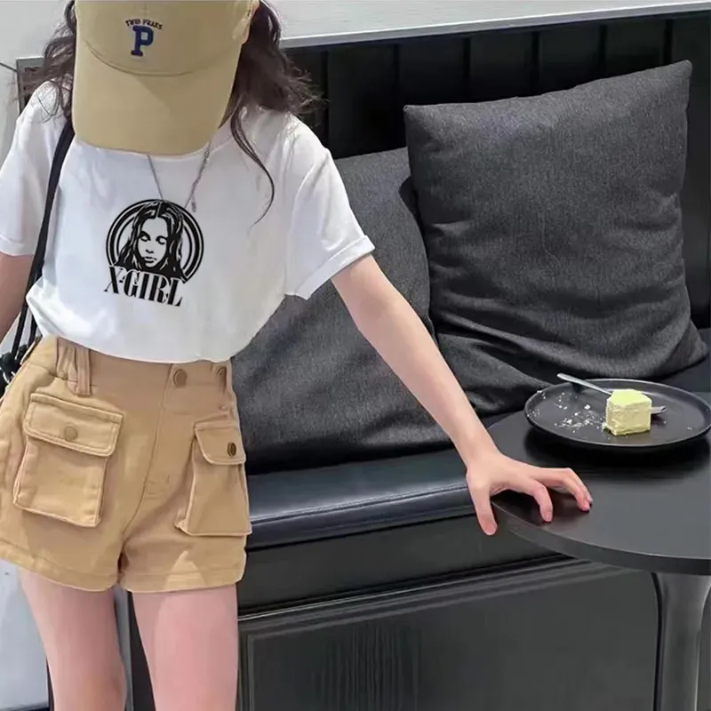 【90-160cm】単品注文 質感のいい ストリート 定番 アルファベット Ｔシャツ